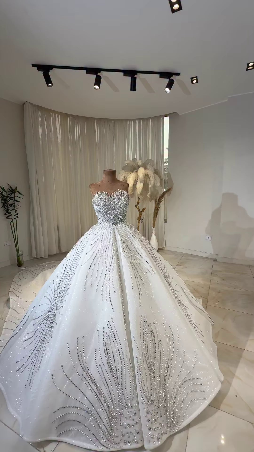 Celeste Crystal Ball Gown Bridal Dress GD106