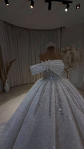 Midnight Elegance Crystal Luxury Wedding Dress GD103