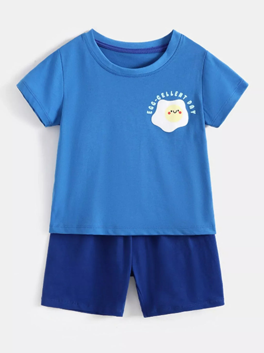 Children's Sunny Egg Graphic Tee and Shorts Set
