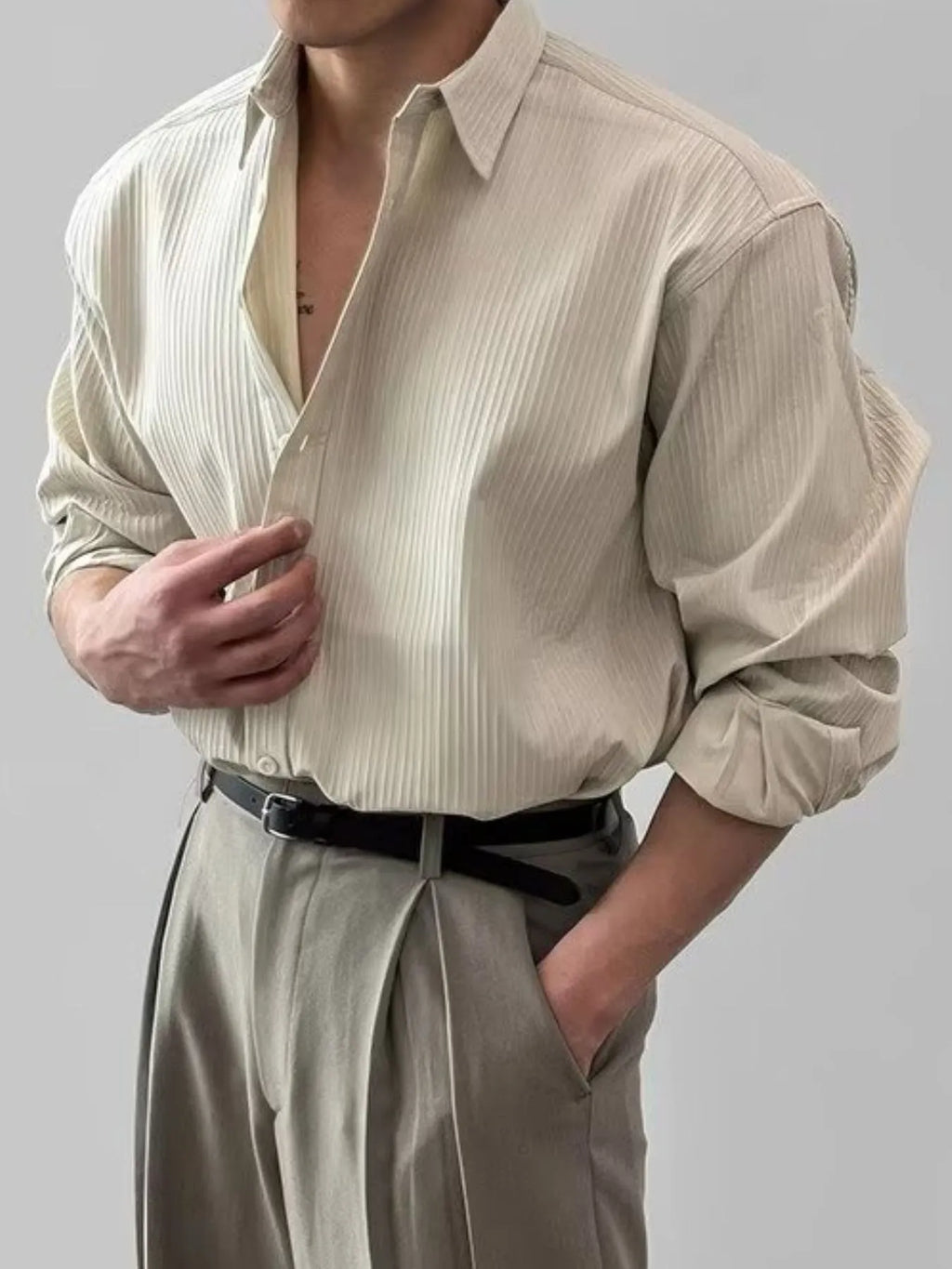 Men's Button Up Long Sleeve Shirt