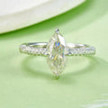 2 Carat Moissanite 925 Sterling Silver Ring