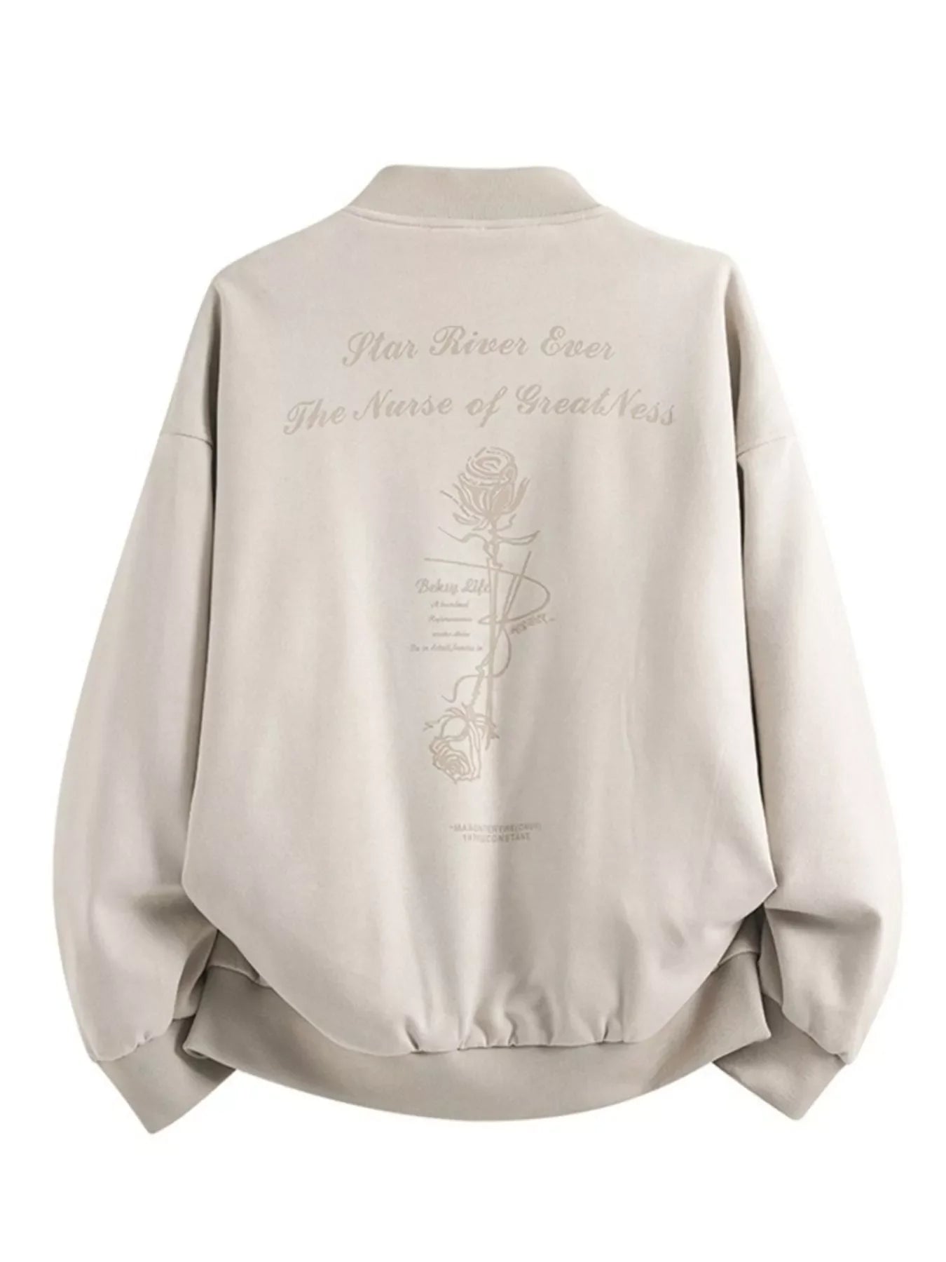Men's Plus Size Zip Up Long Sleeve Jacket