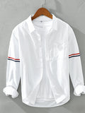 Men's Plus Size Long Sleeve Button-Up Shirt
