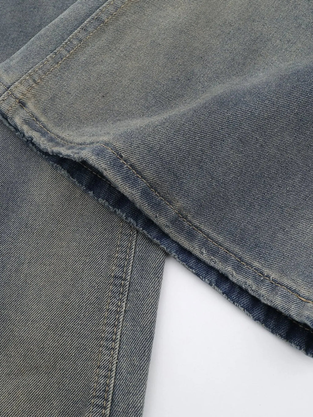 Men's Distressed Wide Leg Jeans