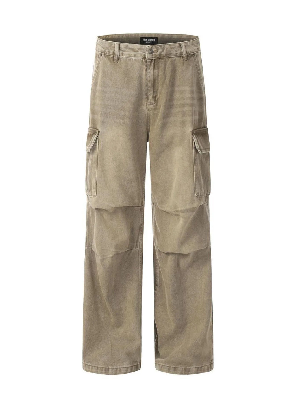 Men's Vintage Washed Cargo Jeans
