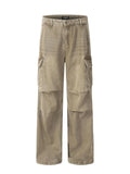Men's Vintage Washed Cargo Jeans