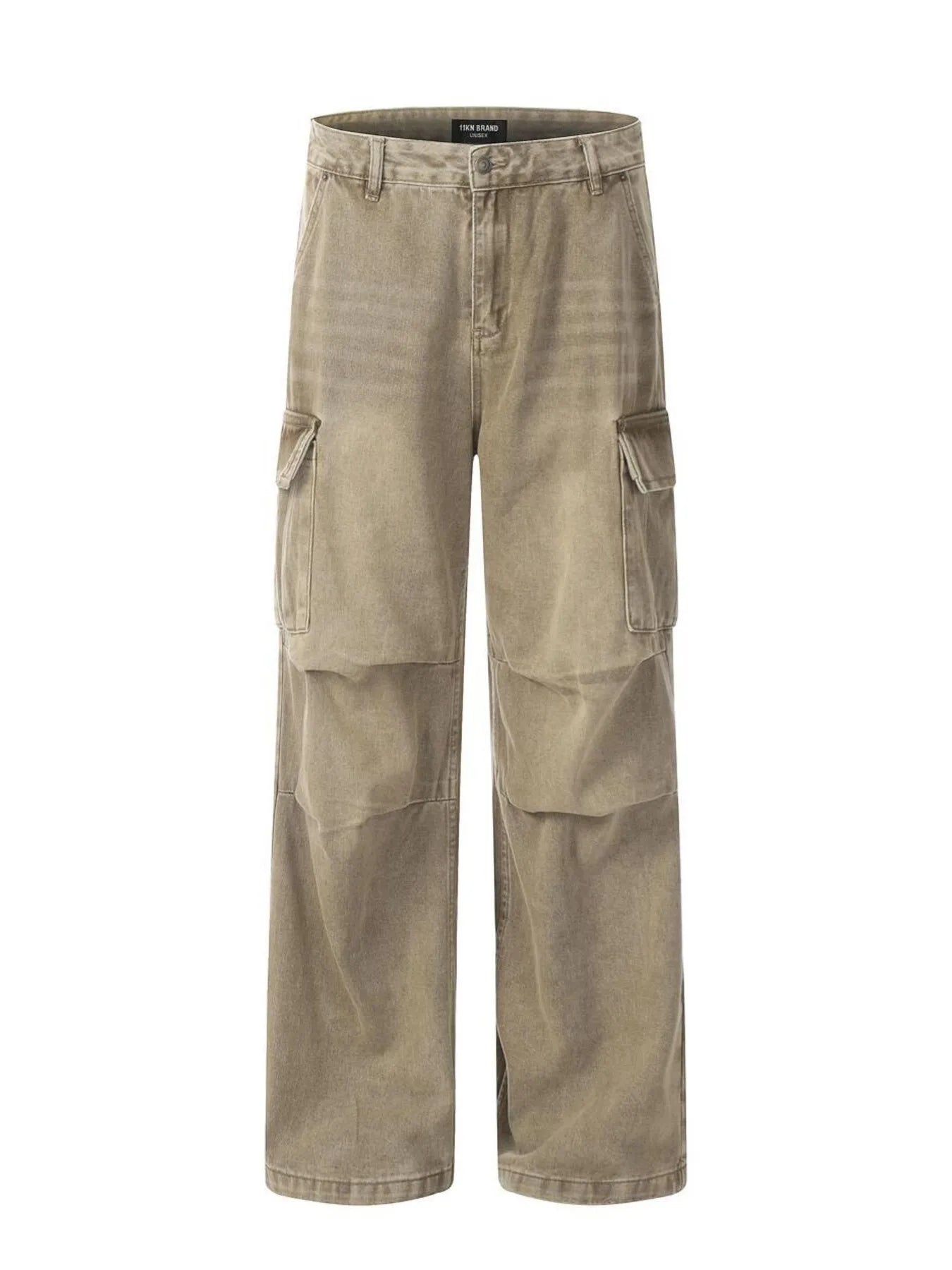 Men's Vintage Washed Cargo Jeans