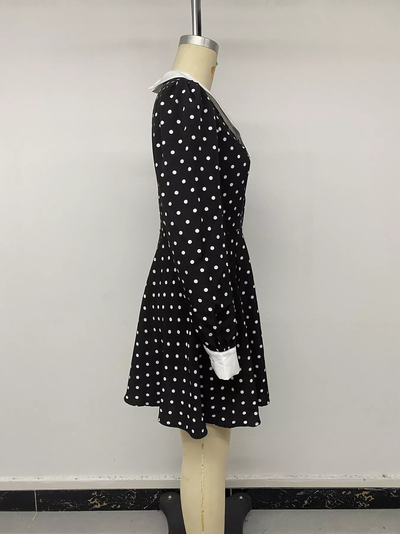 Polka Dot Peter Pan Collar Dress