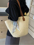 Woven Straw Shoulder Bag