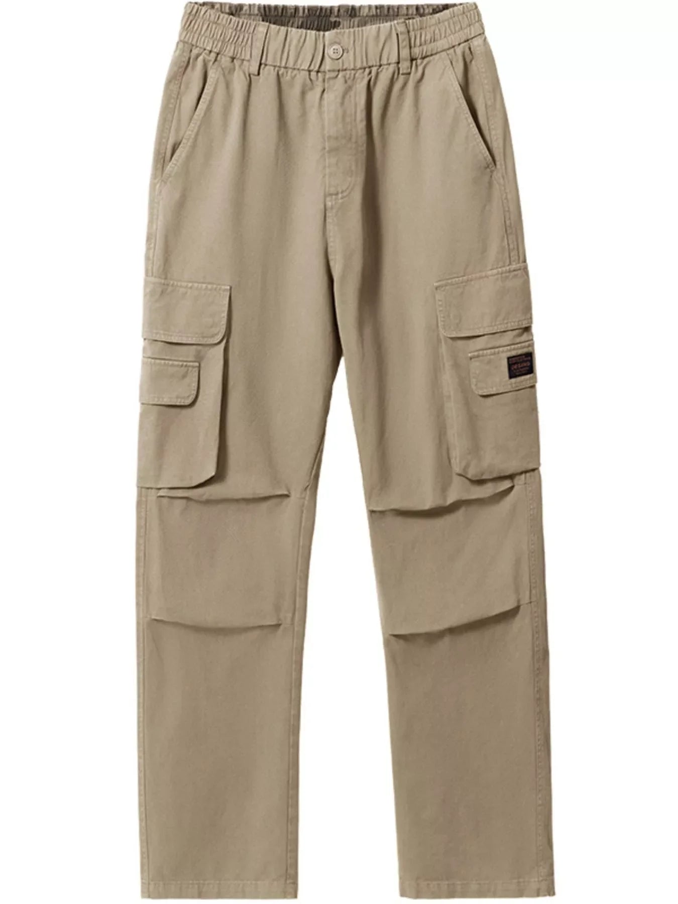 Men's Full Size Elastic Waist Cargo Pants Plus Size
