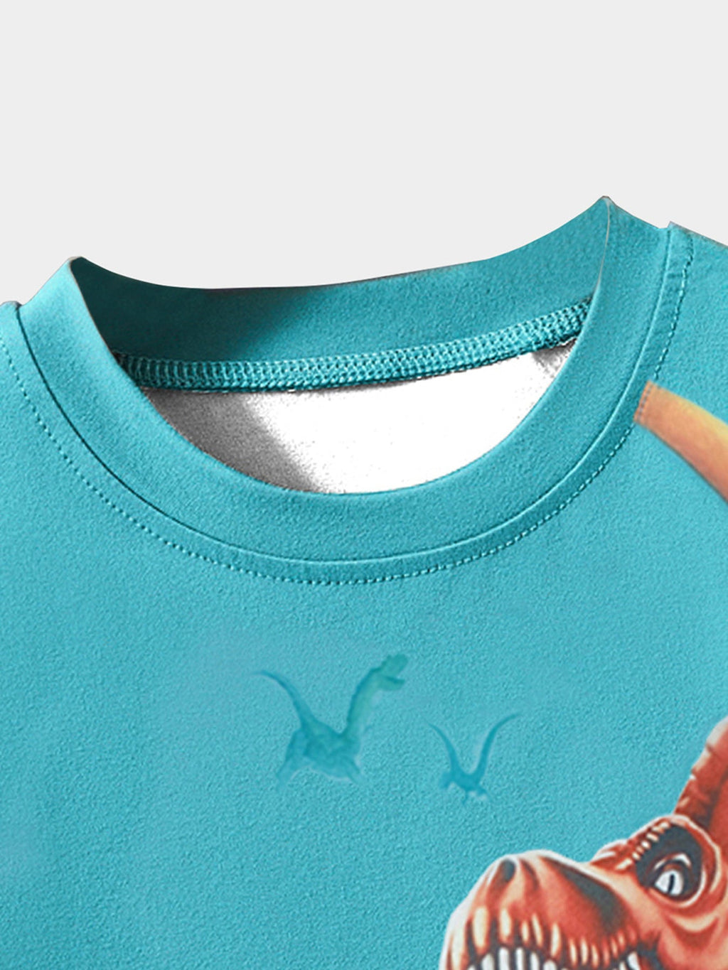 Children's Dinosaur Crew Neck Short Sleeve T-Shirt