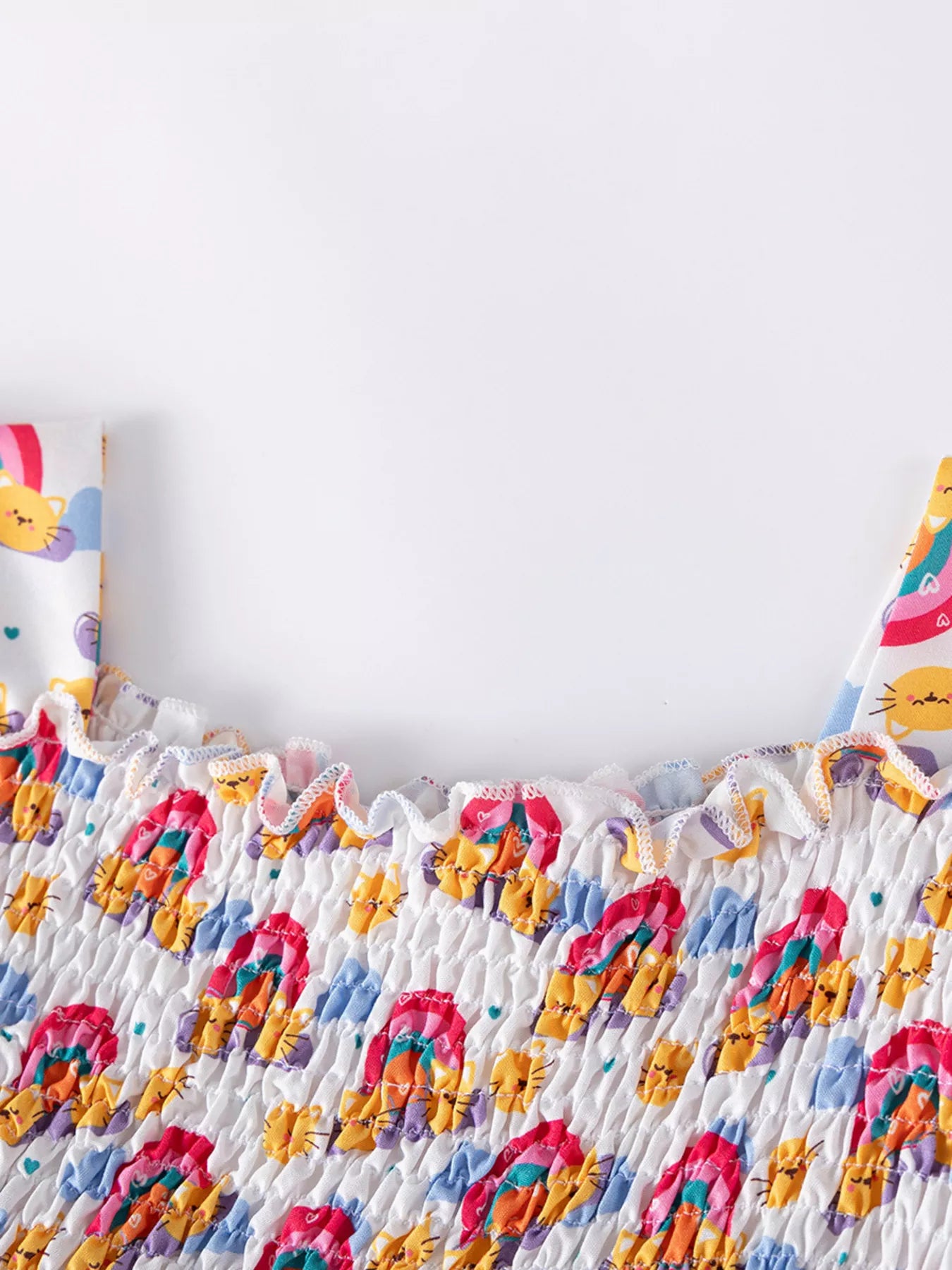 Children's Smocked Puff Sleeve Dress