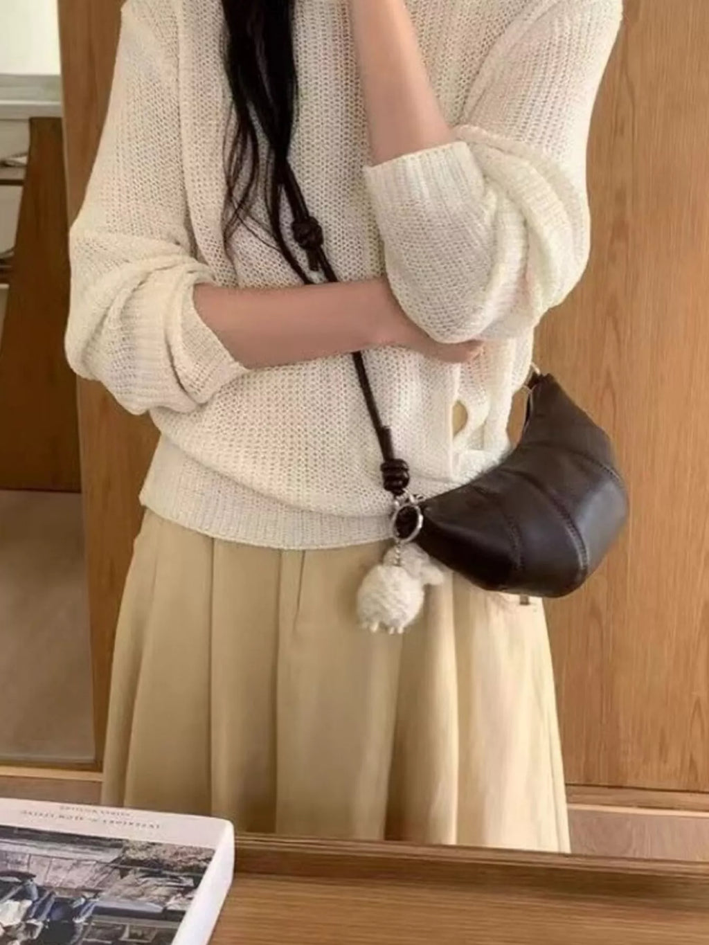 Croissant Shaped Crossbody Bag
