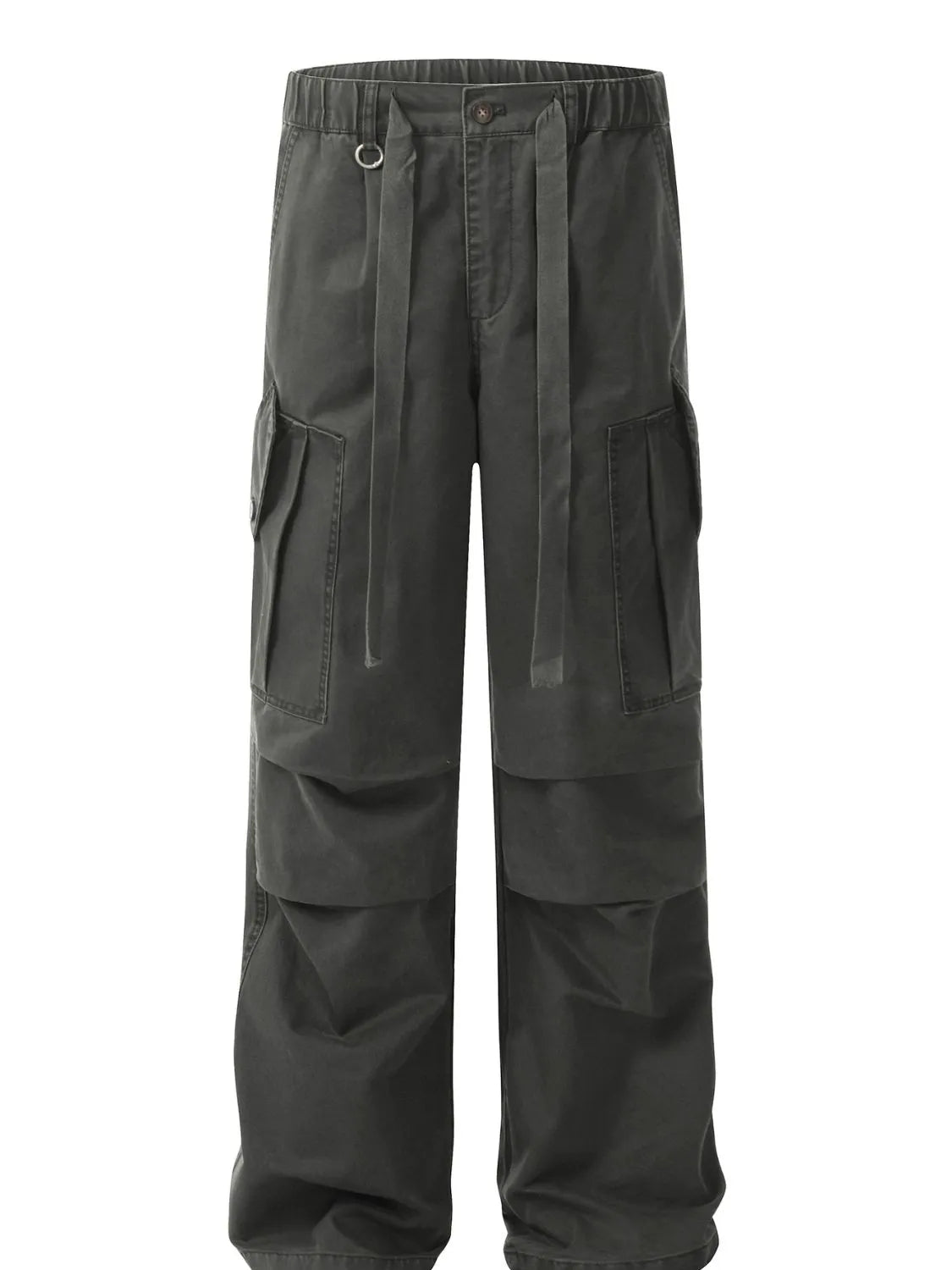 Men's Drawstring Loose Fit Cargo Pants