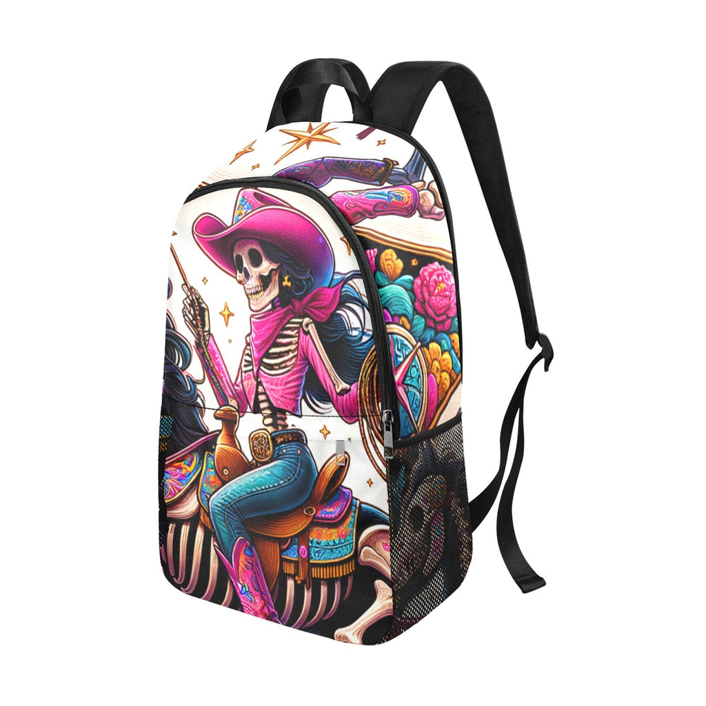 Baha Ranch Skeleton Cowgirl Backpack