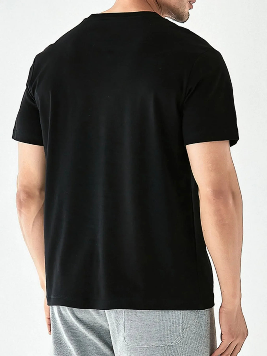 Men's Full Size Round Neck Short Sleeve T-Shirt Plus Size