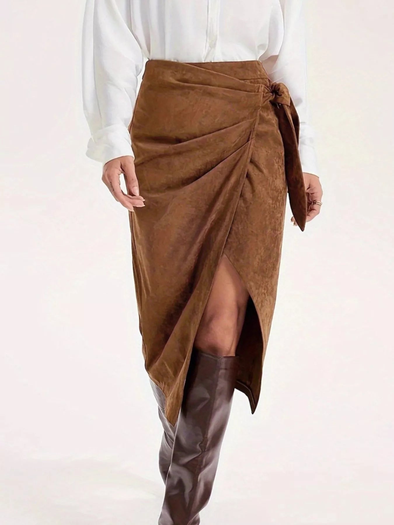 Wrap Midi Skirt