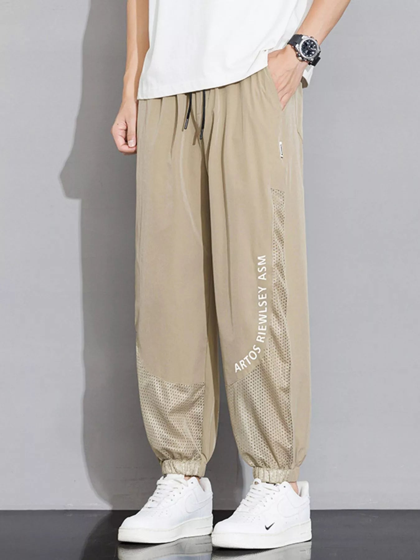 Men's Plus Size Wide Leg Pants