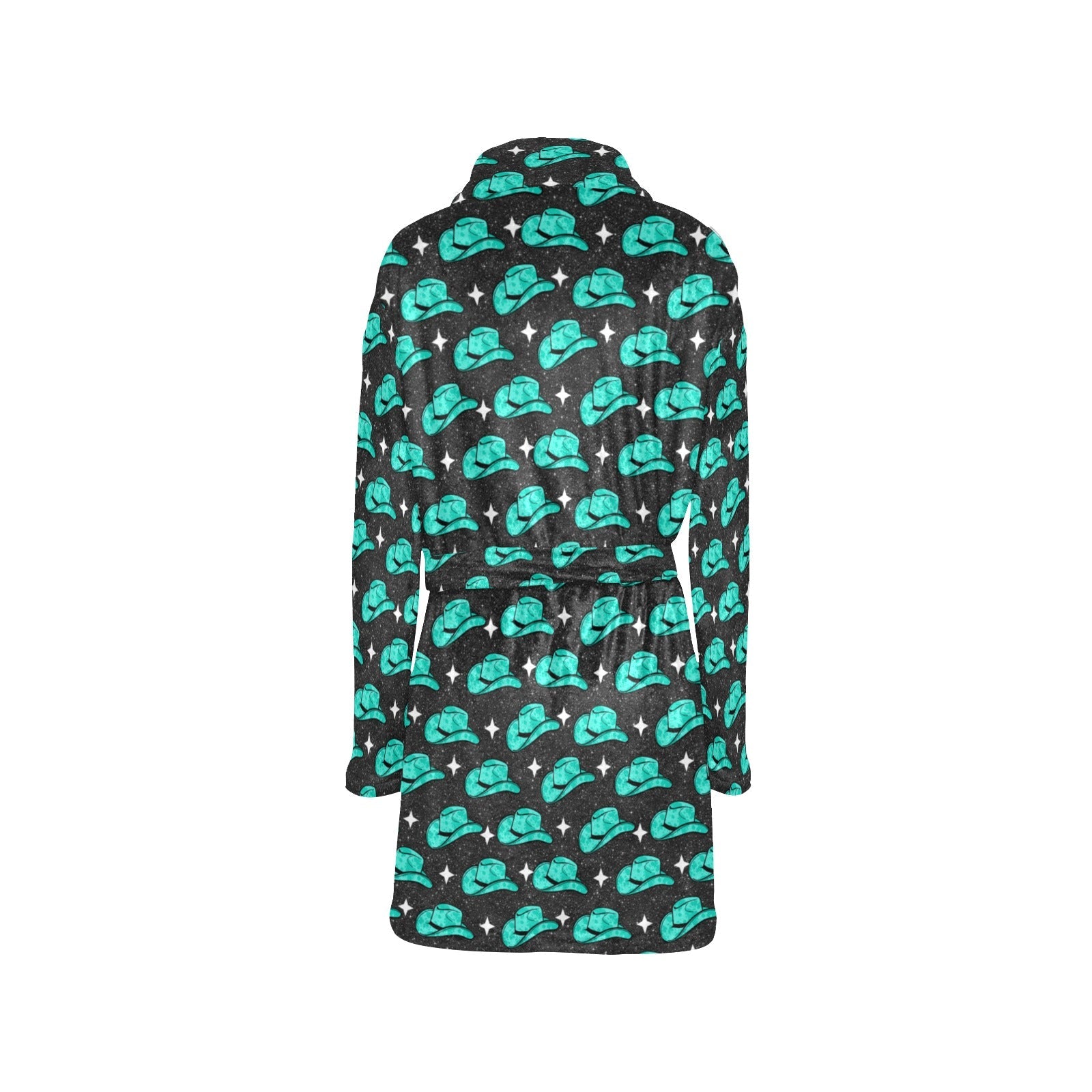 Baha Ranch Turquoise Cowgirl Hat Women's Western Bath Robe