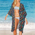 Baha Ranch Crazy Cactus Lady Duster Kimono Coverup