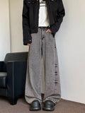 Men's Full Size Wash Wide Leg Jeans Plus Size