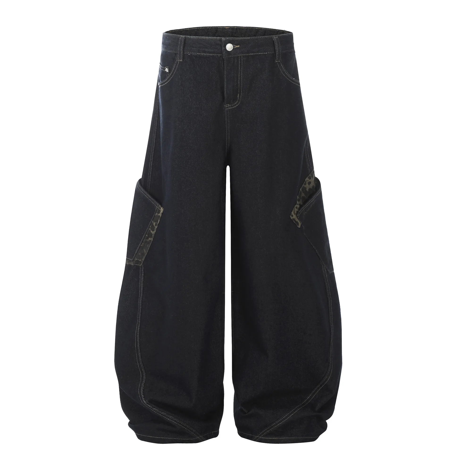 Men's Wide Leg Cargo Jeans