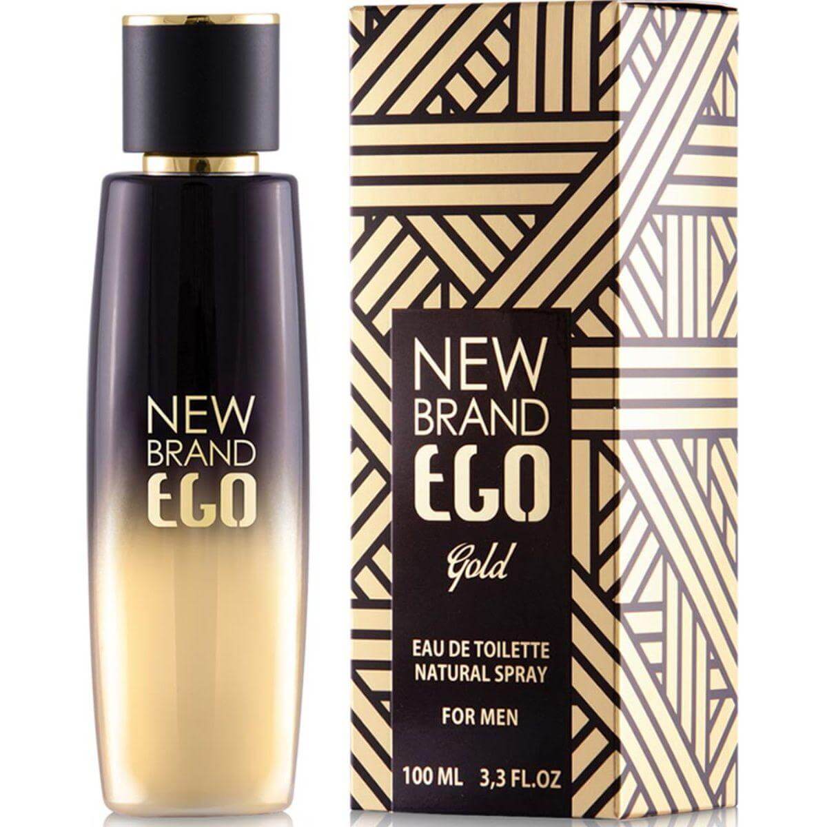 Prestige Ego Gold by New Brand Cologne for Men EDT 3.3 oz