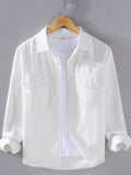 Men's Plus Size Button Up Long Sleeve Shirt