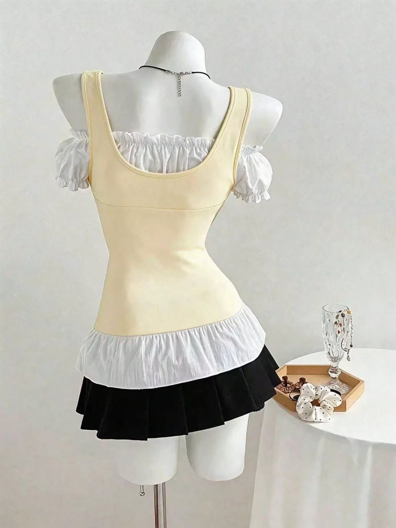 Cold Shoulder Ruched Top