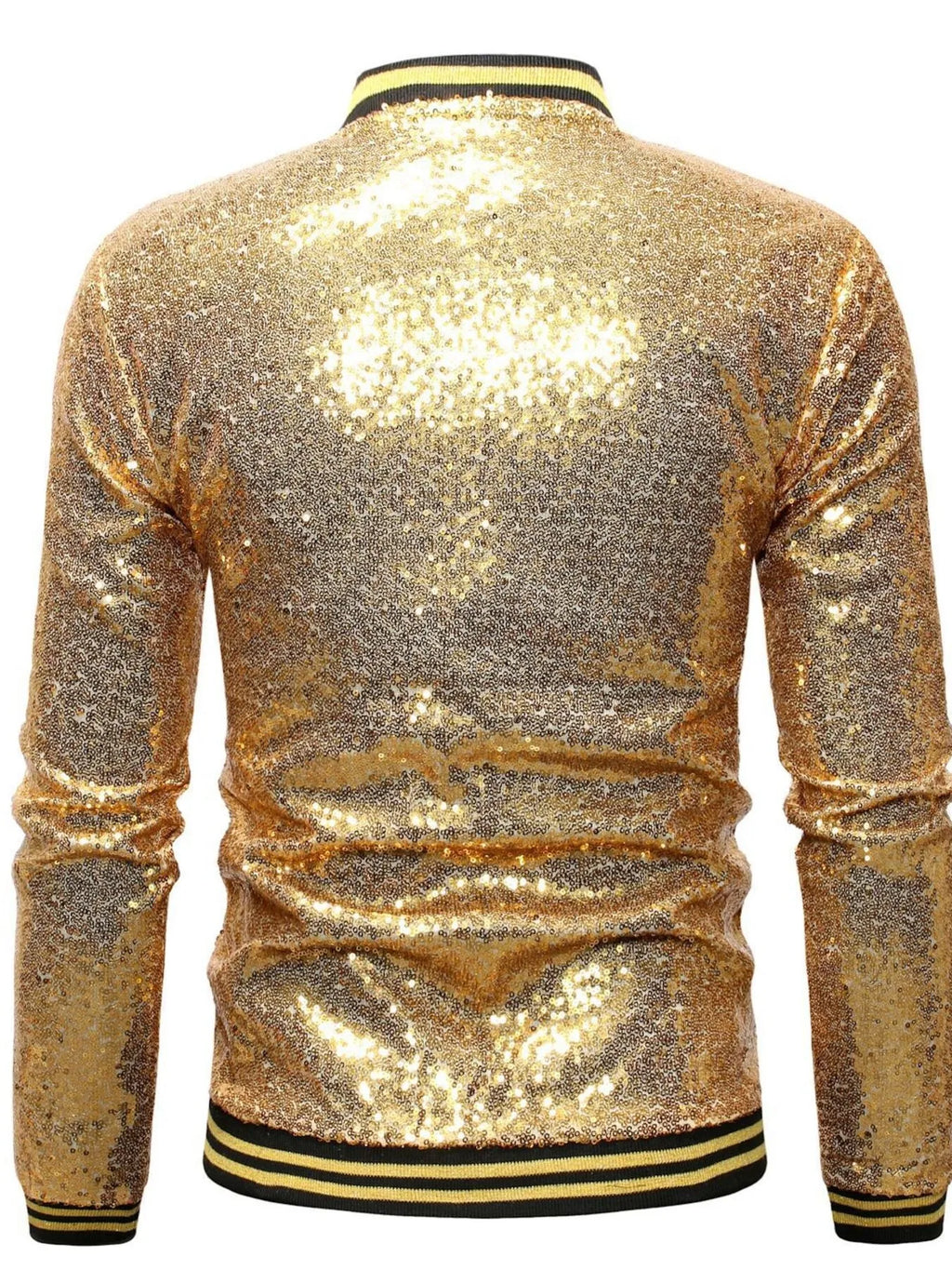 Men's Sequin Zip Up Jacket