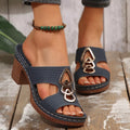 Open Toe Block Heel Sandals