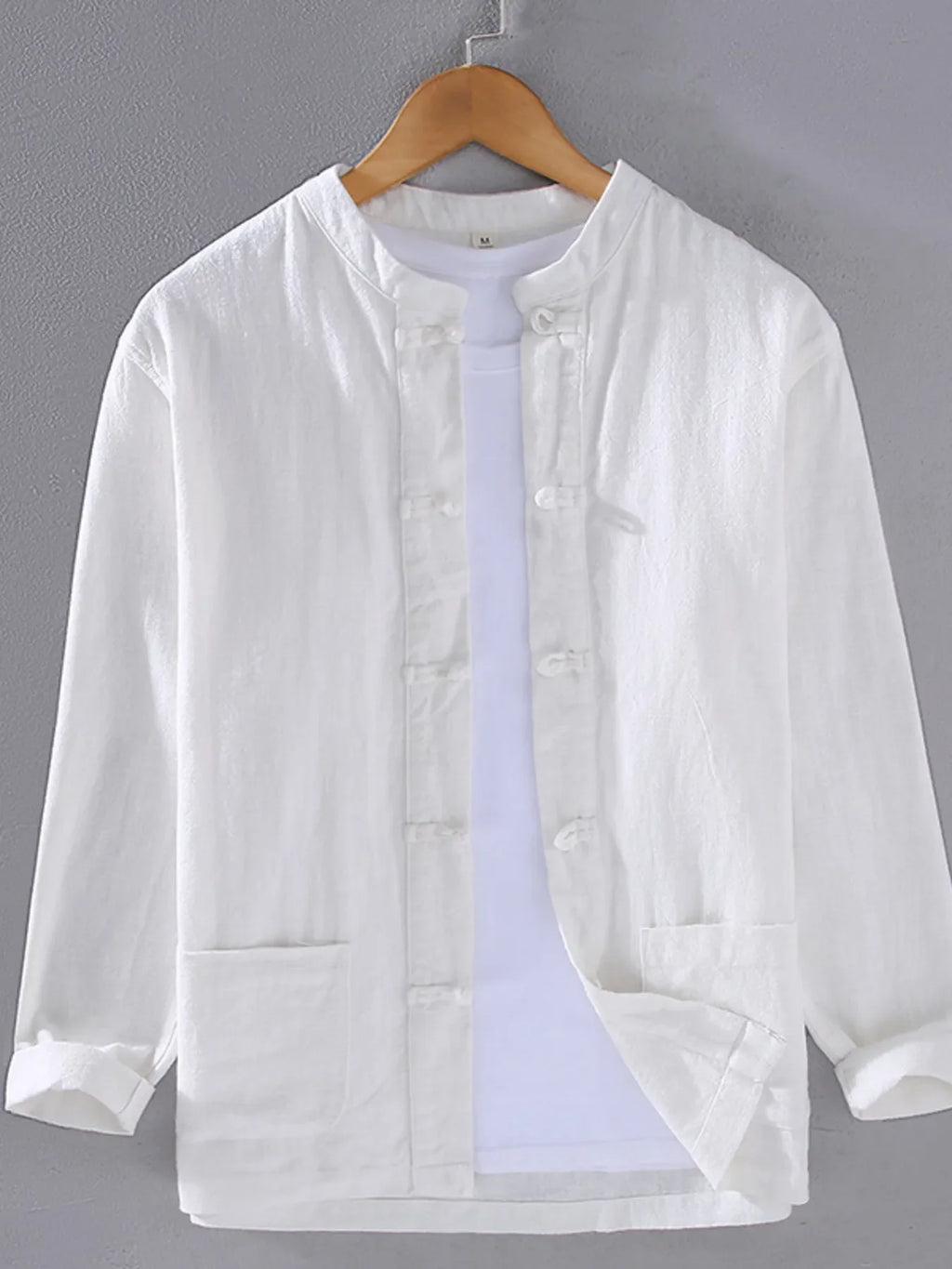 Men's Plus Size Button Up Long Sleeve Shirt