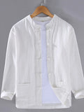 Men's Plus Size Button Up Long Sleeve Shirt