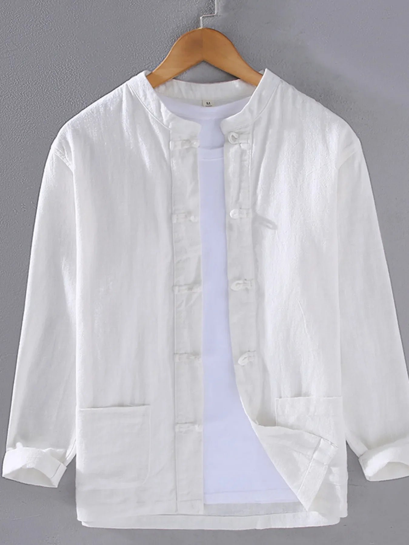 Men's Plus Size Button Up Long Sleeve Shirt