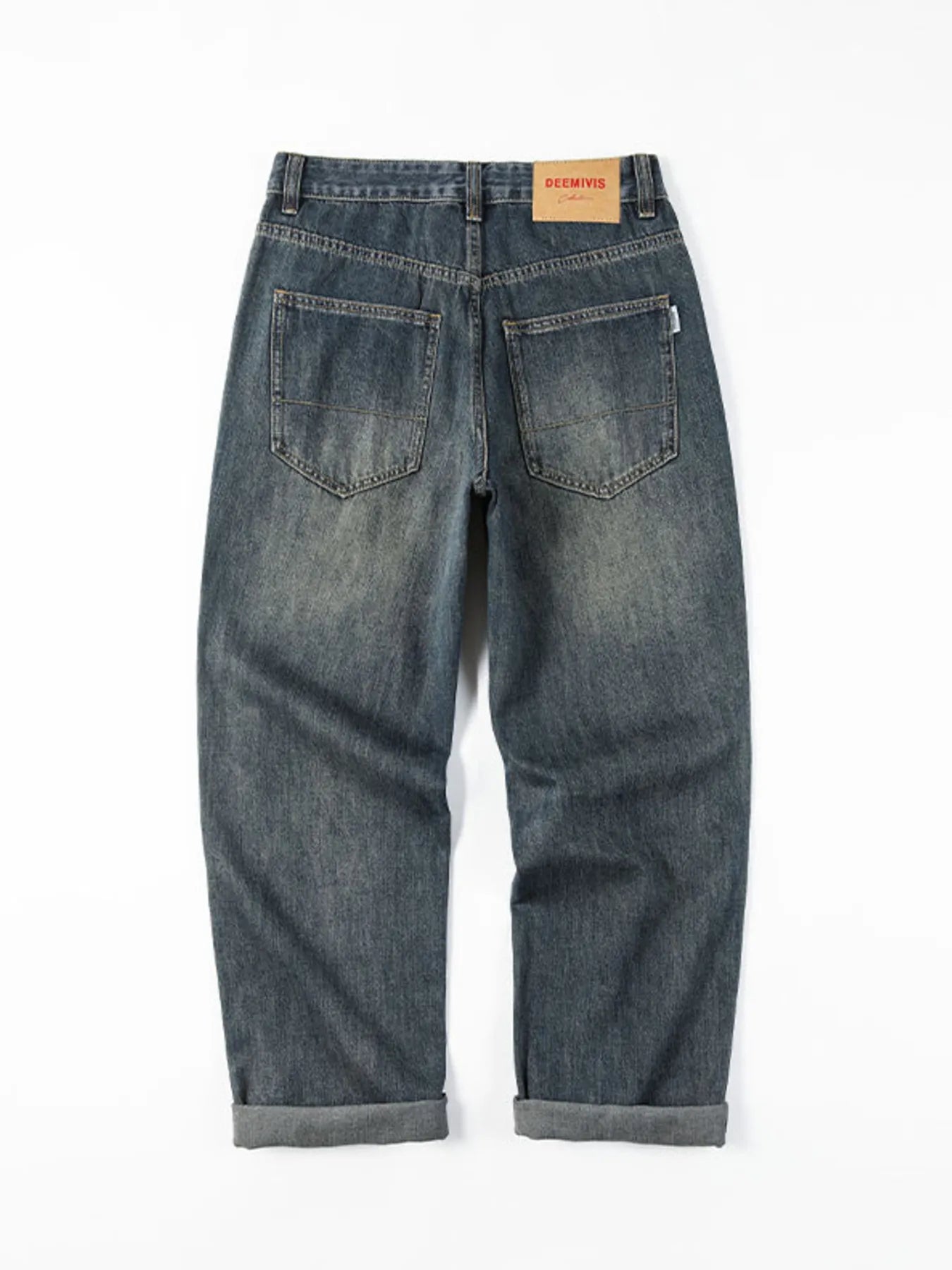 Men's Vintage Wash Loose Fit Jeans