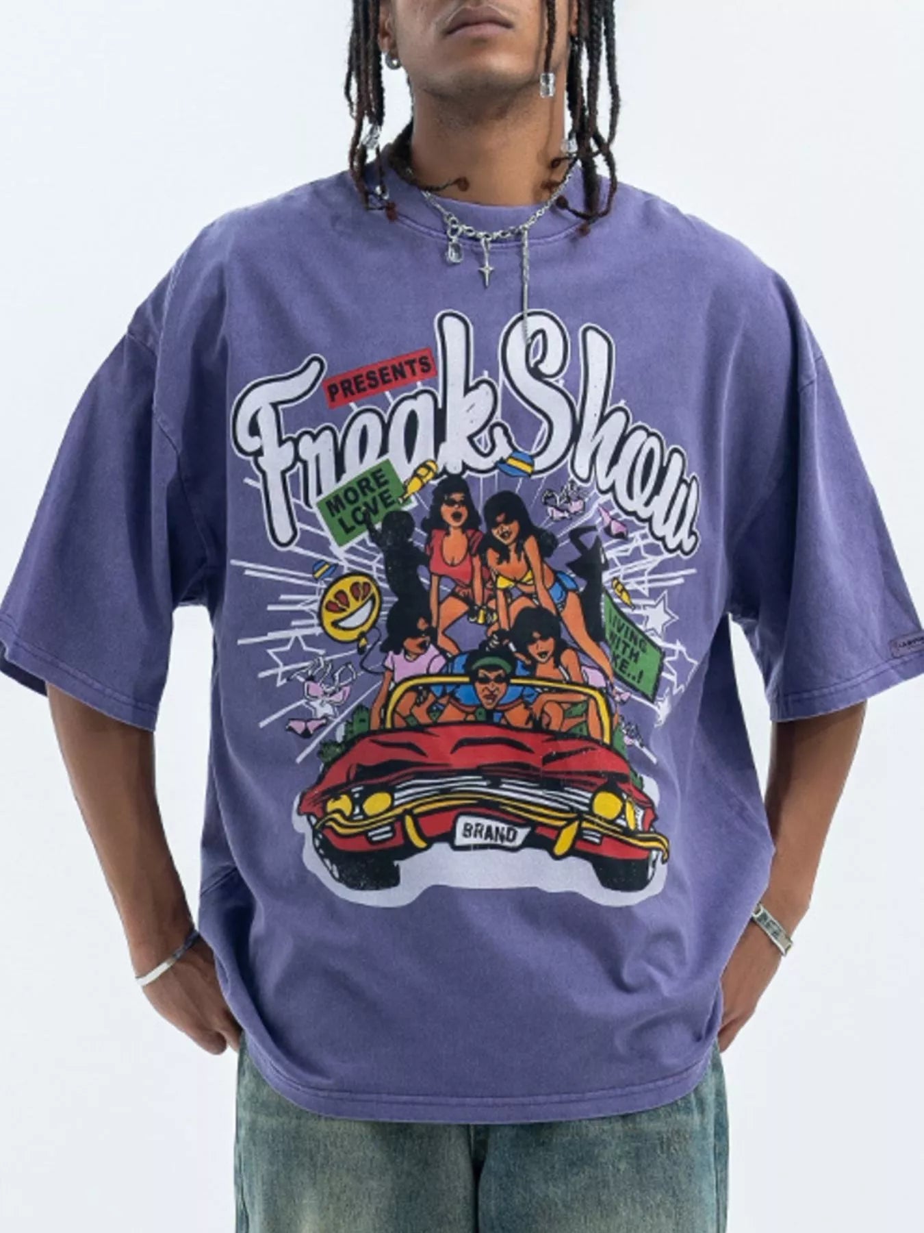 Men's Graphic Round Neck Half Sleeve T-Shirt