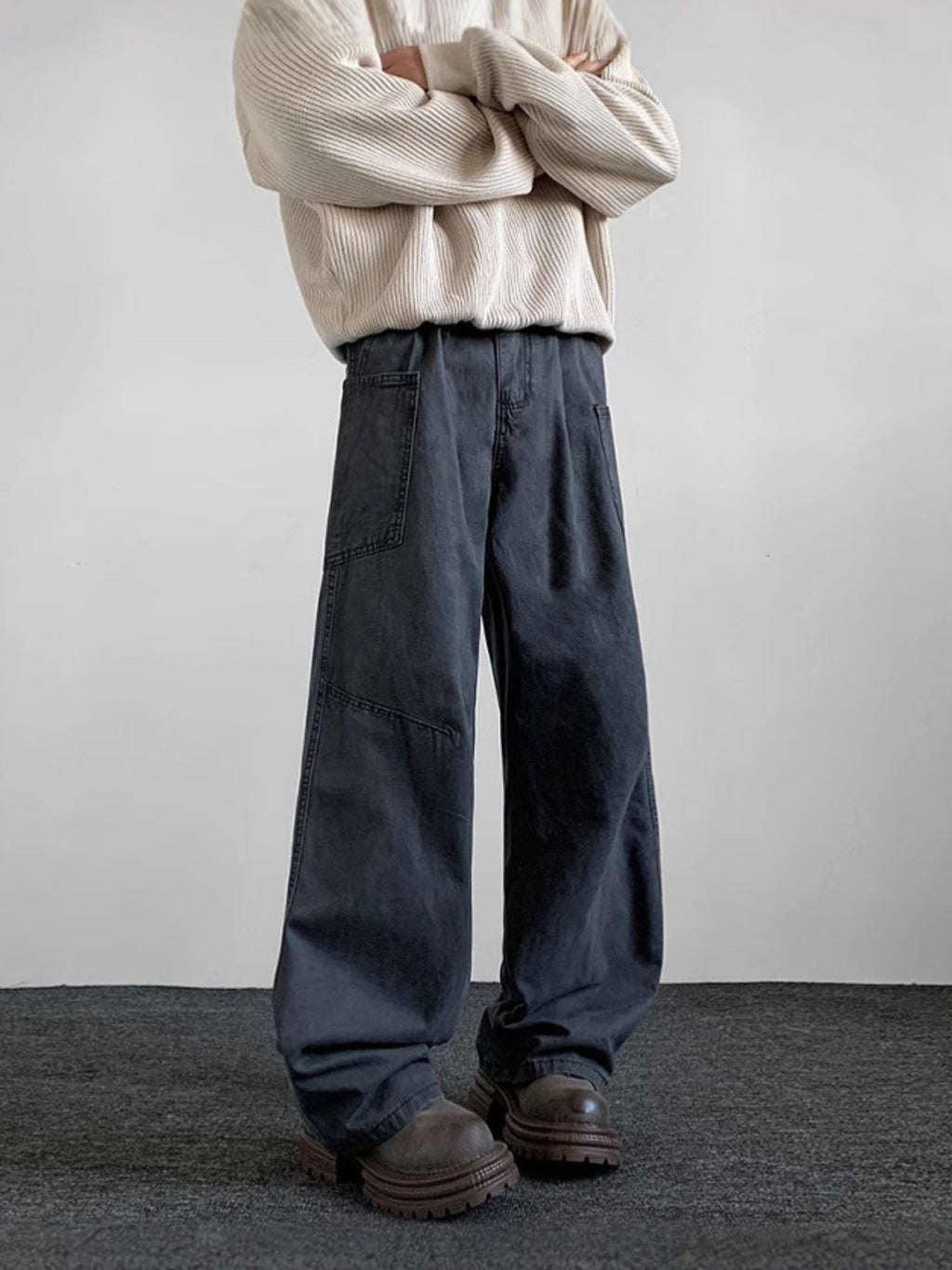 Men's Full Size Loose Fit Cargo Pants Plus Size