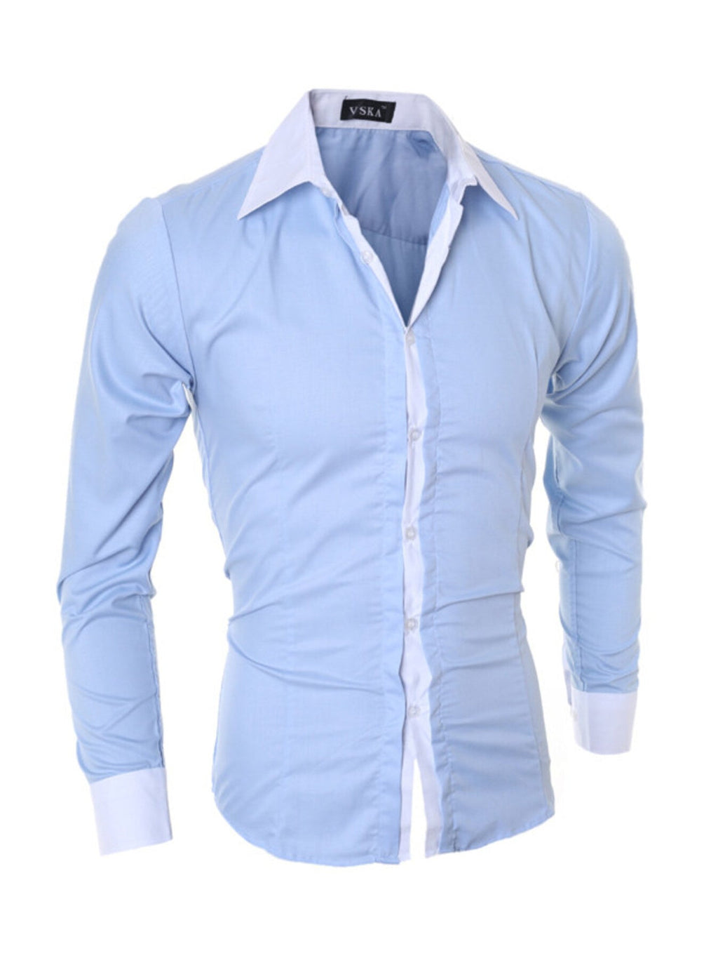 Men's Slim Fit Long Sleeve Shirt