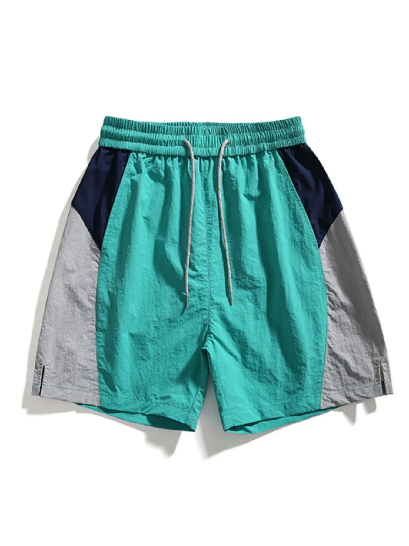 Men's Drawstring Color Block Shorts