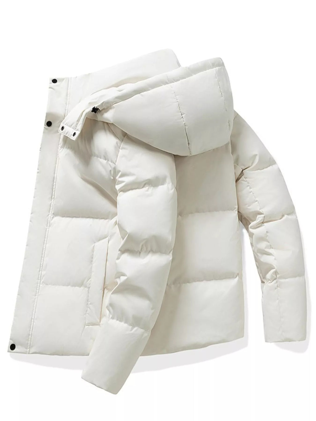 Men's Plus Size Hooded Padded Winter Puffer Jacket