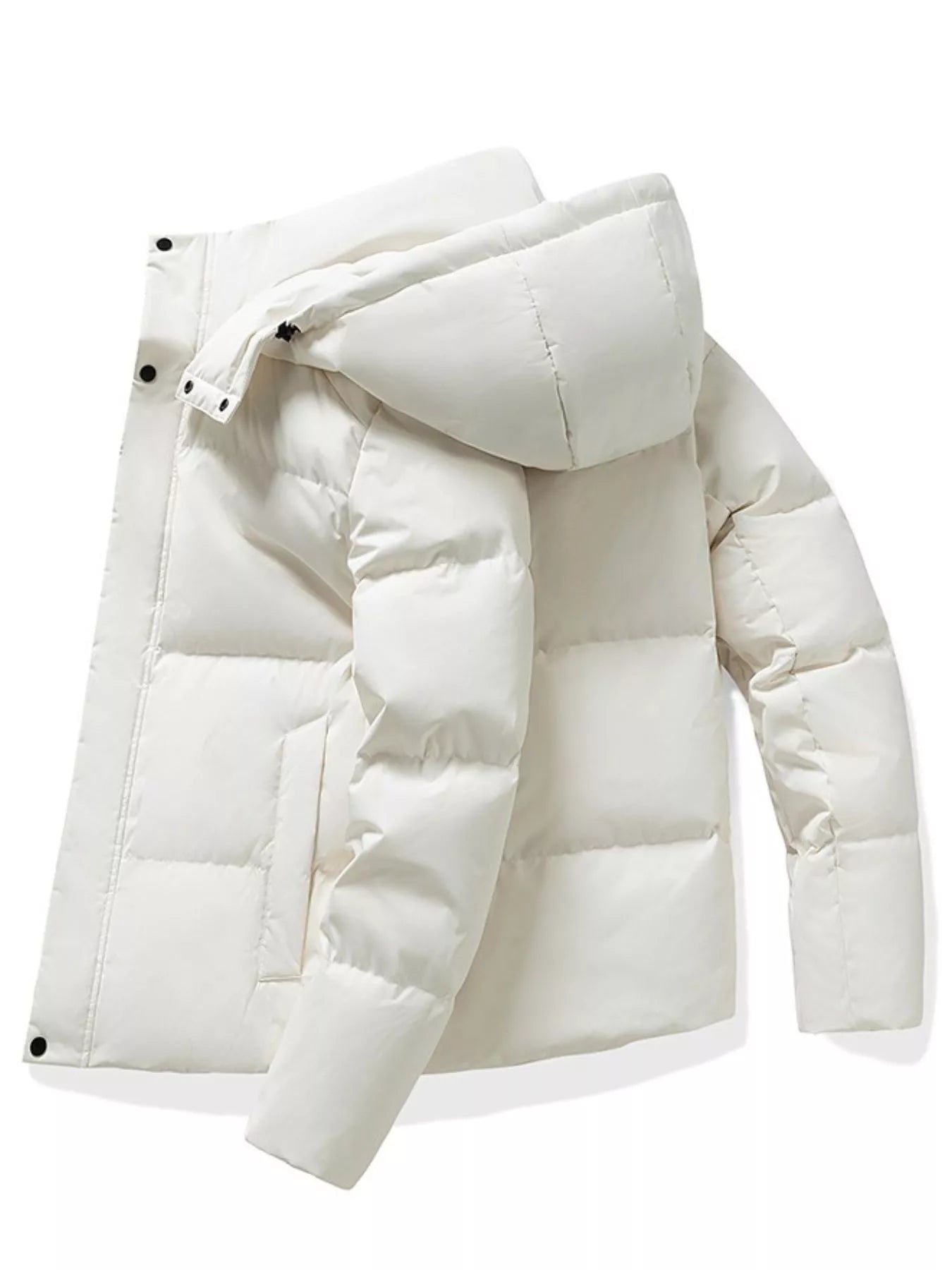 Men's Plus Size Hooded Padded Winter Puffer Jacket