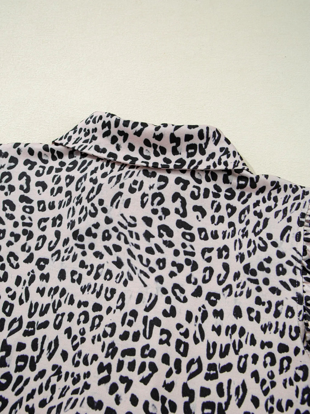 Leopard Print Cap Sleeve Top and Shorts Summer Set