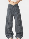 Men's Wide Leg Cargo Pants with Multi Pockets