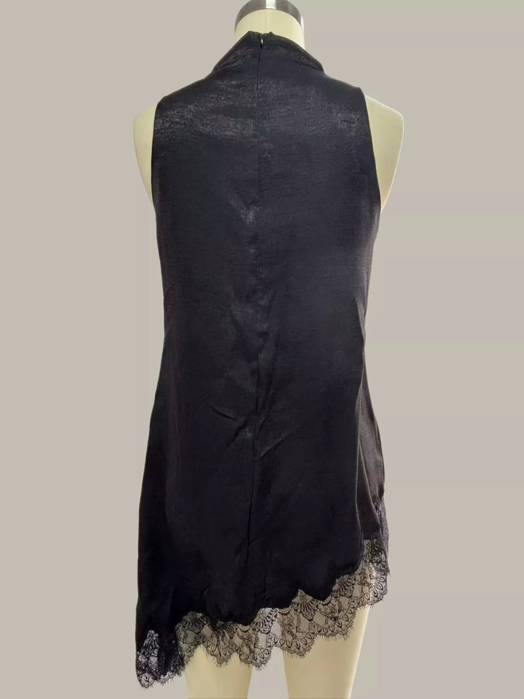High Neck Lace Trim Cami