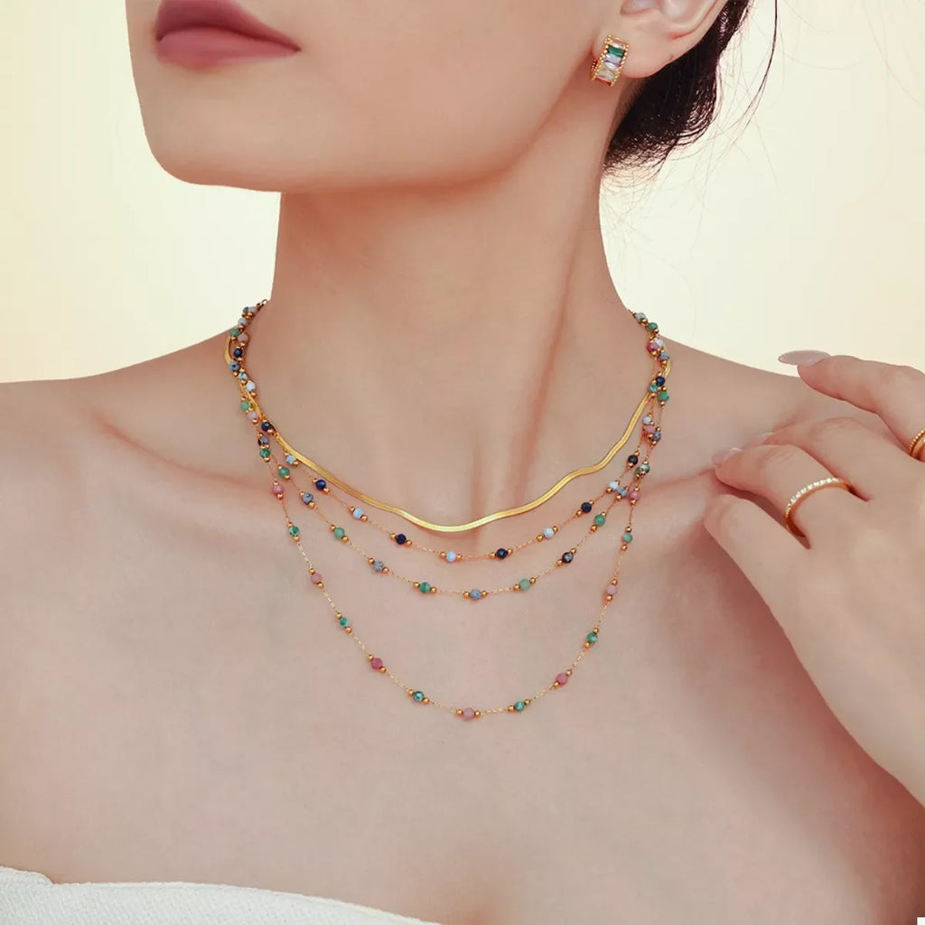 18K Gold-Plated Titanium Steel Necklace