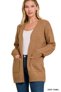 Zenana Open Front Sweater Cardigan