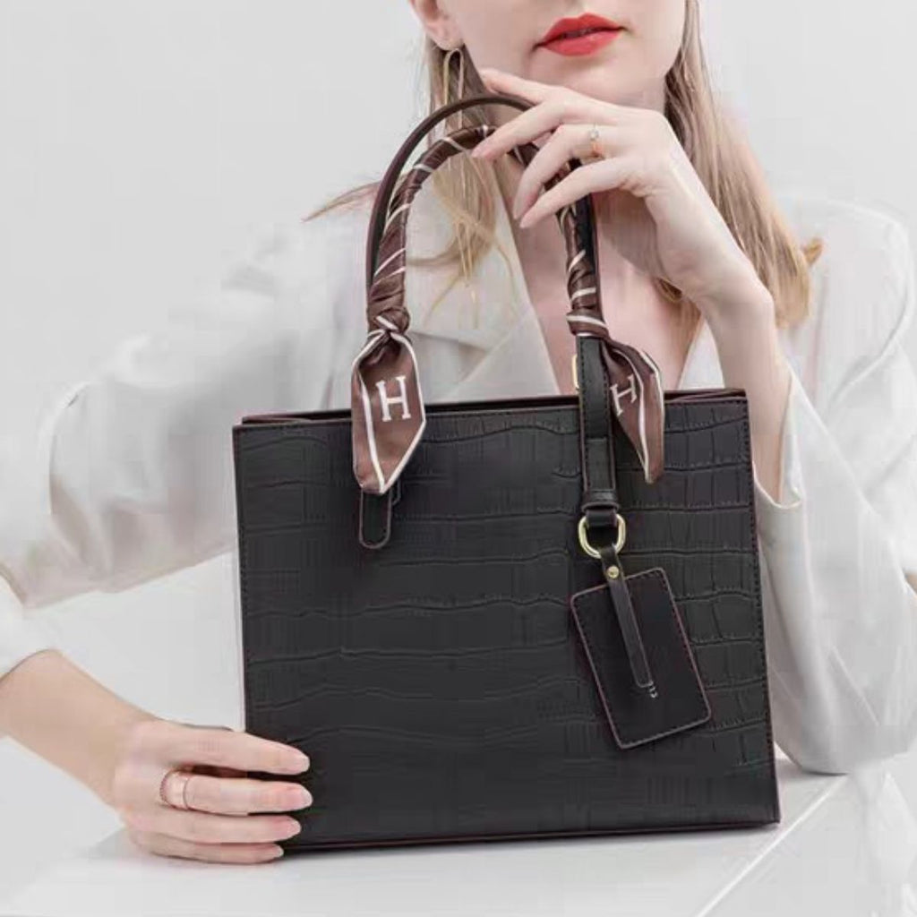 Crocodile Pattern Crossbody Bag