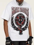 Men's Graphic Round Neck Short Sleeve T-Shirt