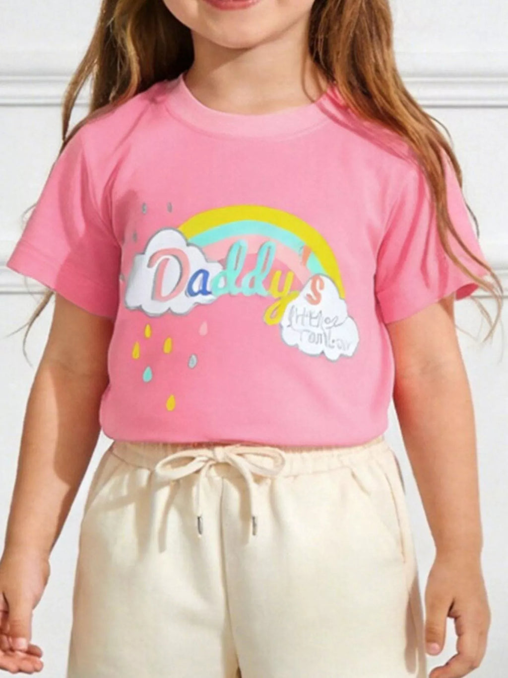 Children's Rainbow Graphic Short Sleeve T-Shirt