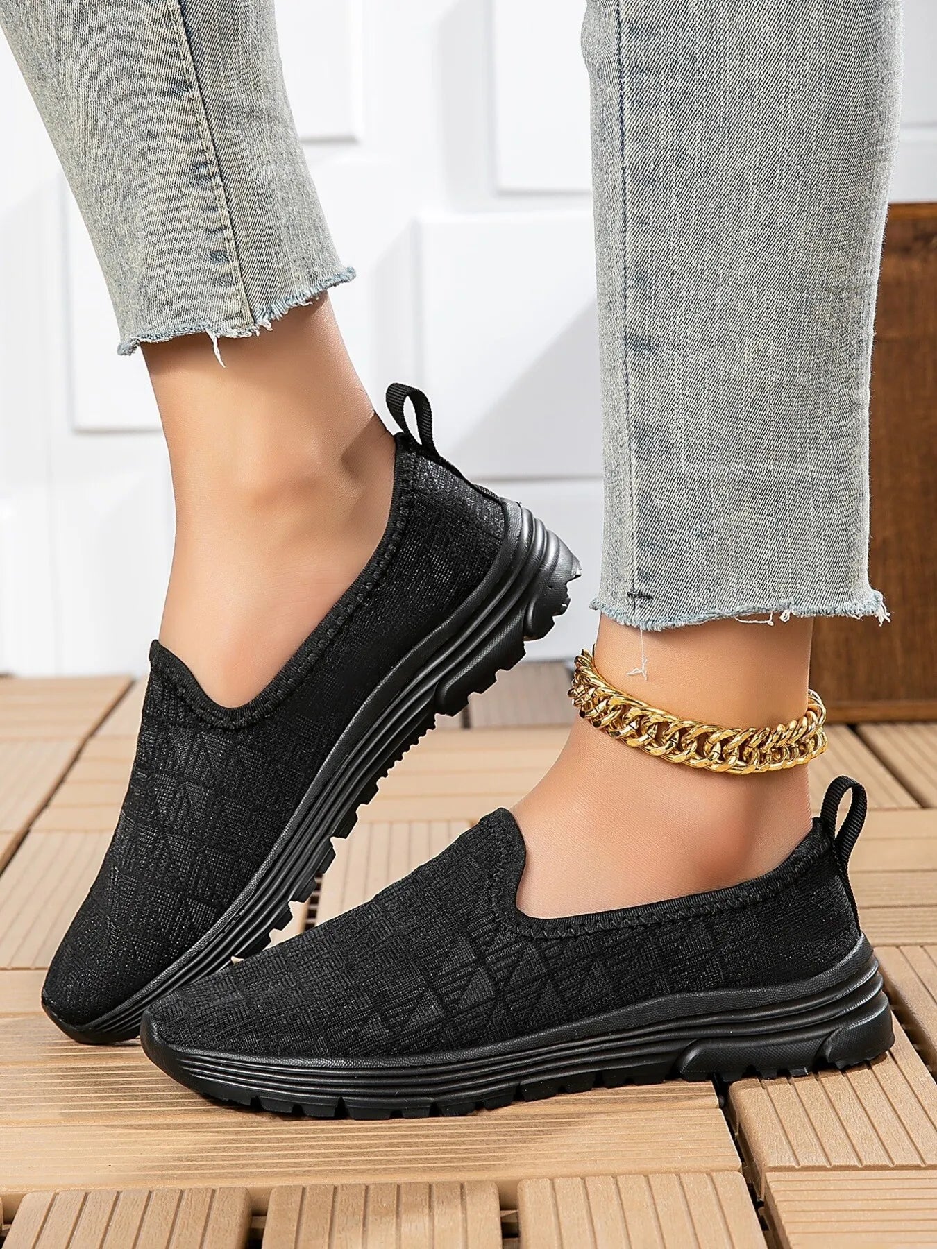 Breathable Mesh Slip-On Sneakers